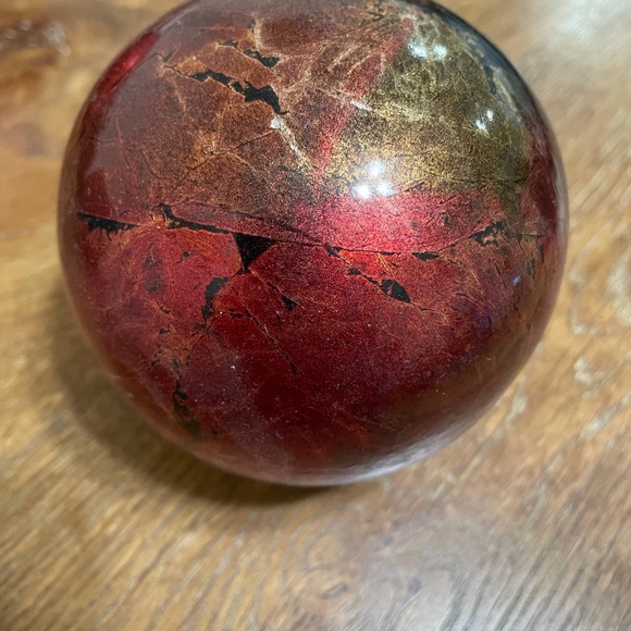 6 Pier 1 ceramic foil decorative spheres - Picture 3 of 5